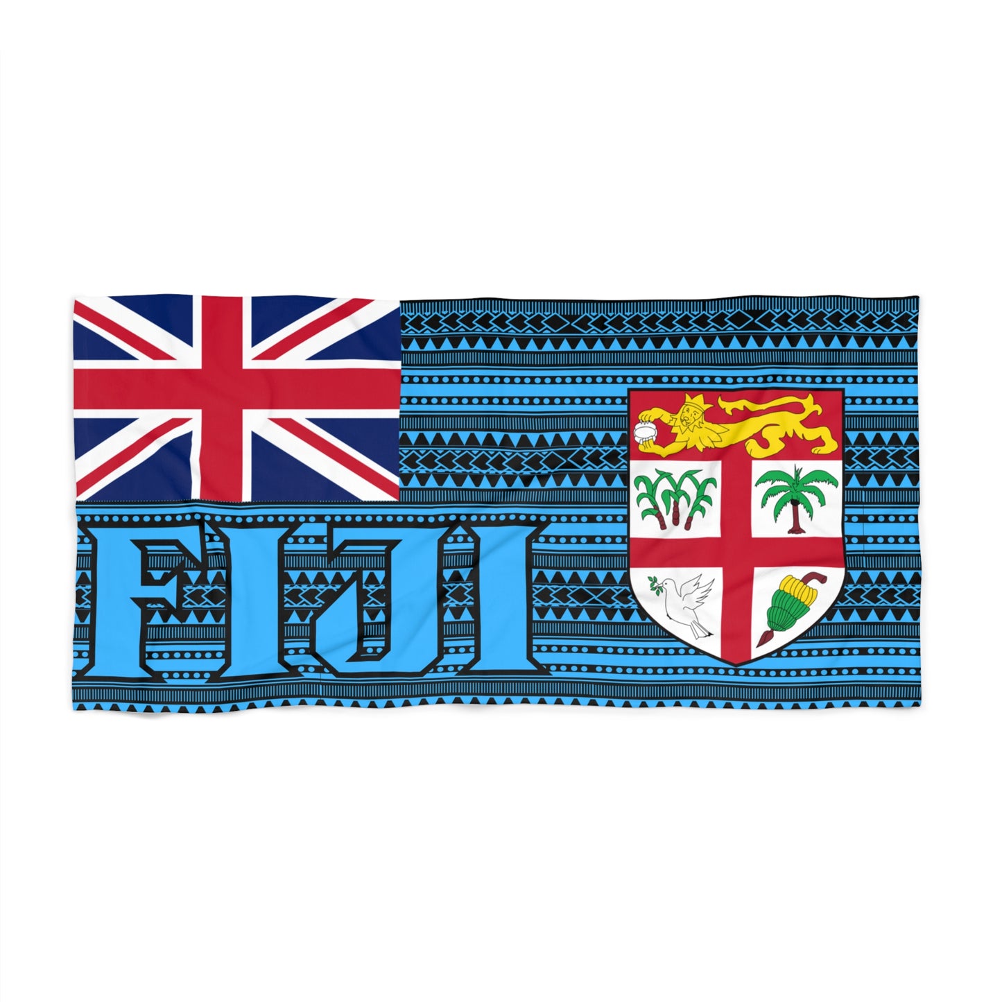 Beach Towel - Fiji Island Beach Paradise Design