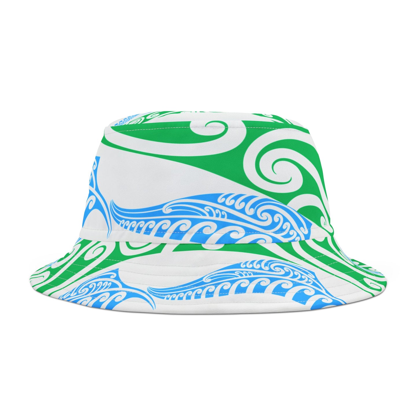 Bucket Hat, Maori Design, New Zealand Souvenir, Ethnic Print, Tribal Headwear, Cultural Gift, Sun Protection Cap