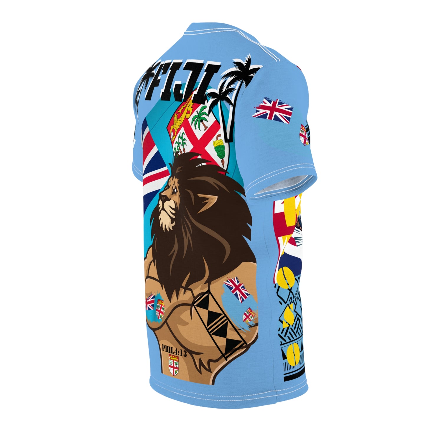 Fiji Supporter T-Shirt, Fijian Flag Tee, Rugby Enthusiast Shirt, Pacific Islander Apparel, Fiji Pride Wear, Fijian Heritage Clothing, Bula