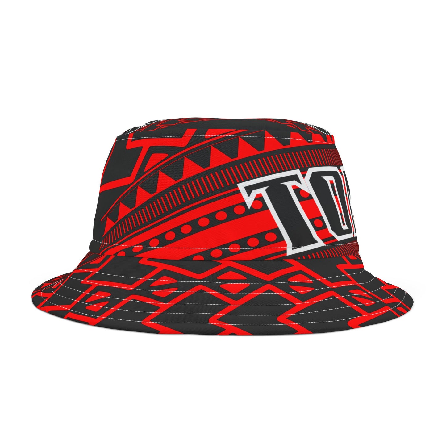 Bucket Hat, Tongan Tonga Print, Island Vibes Cap, Pacific Islander Accessory, Polynesian Headwear, Cultural Heritage Gift