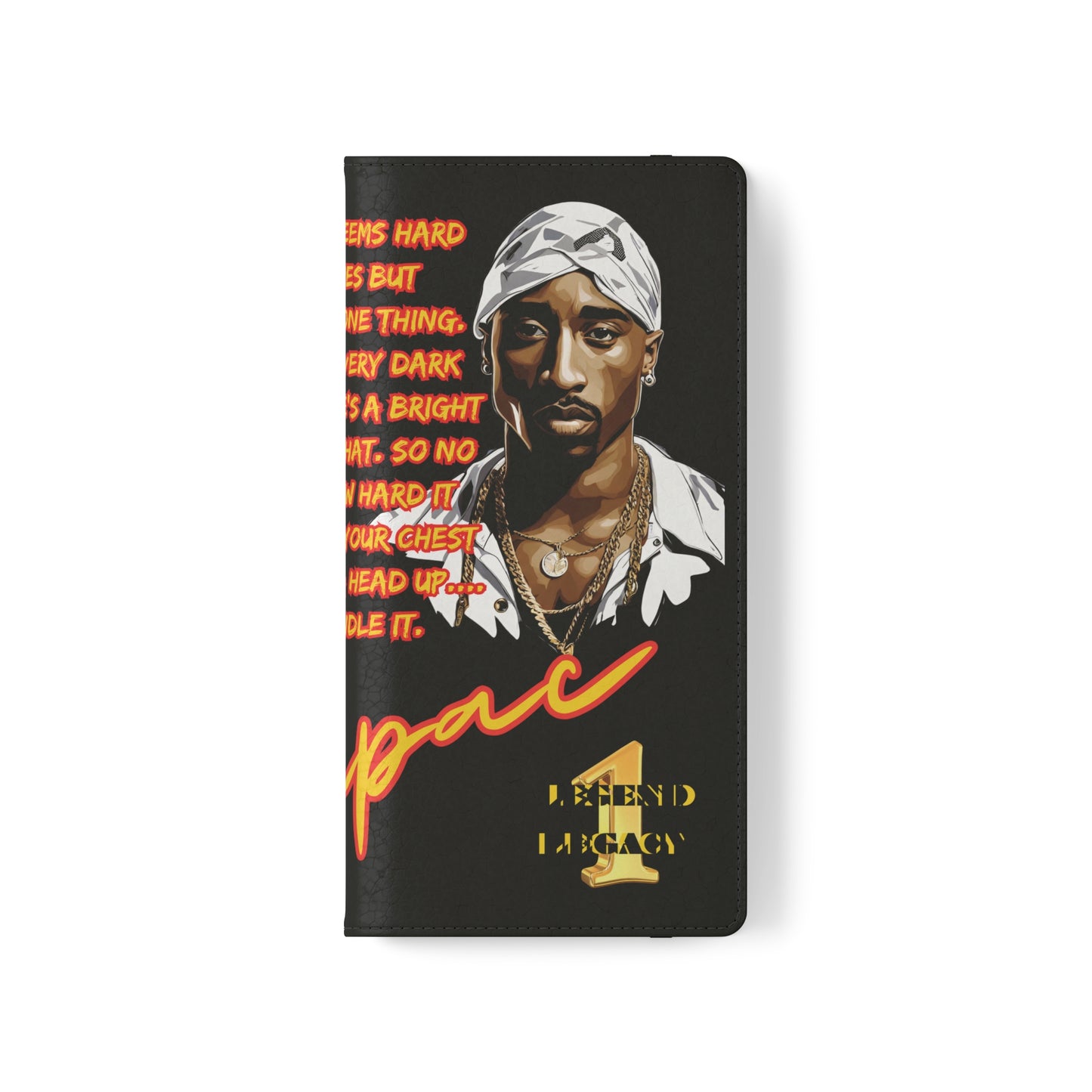 TUPAC Legendary hiphop  flip Cases