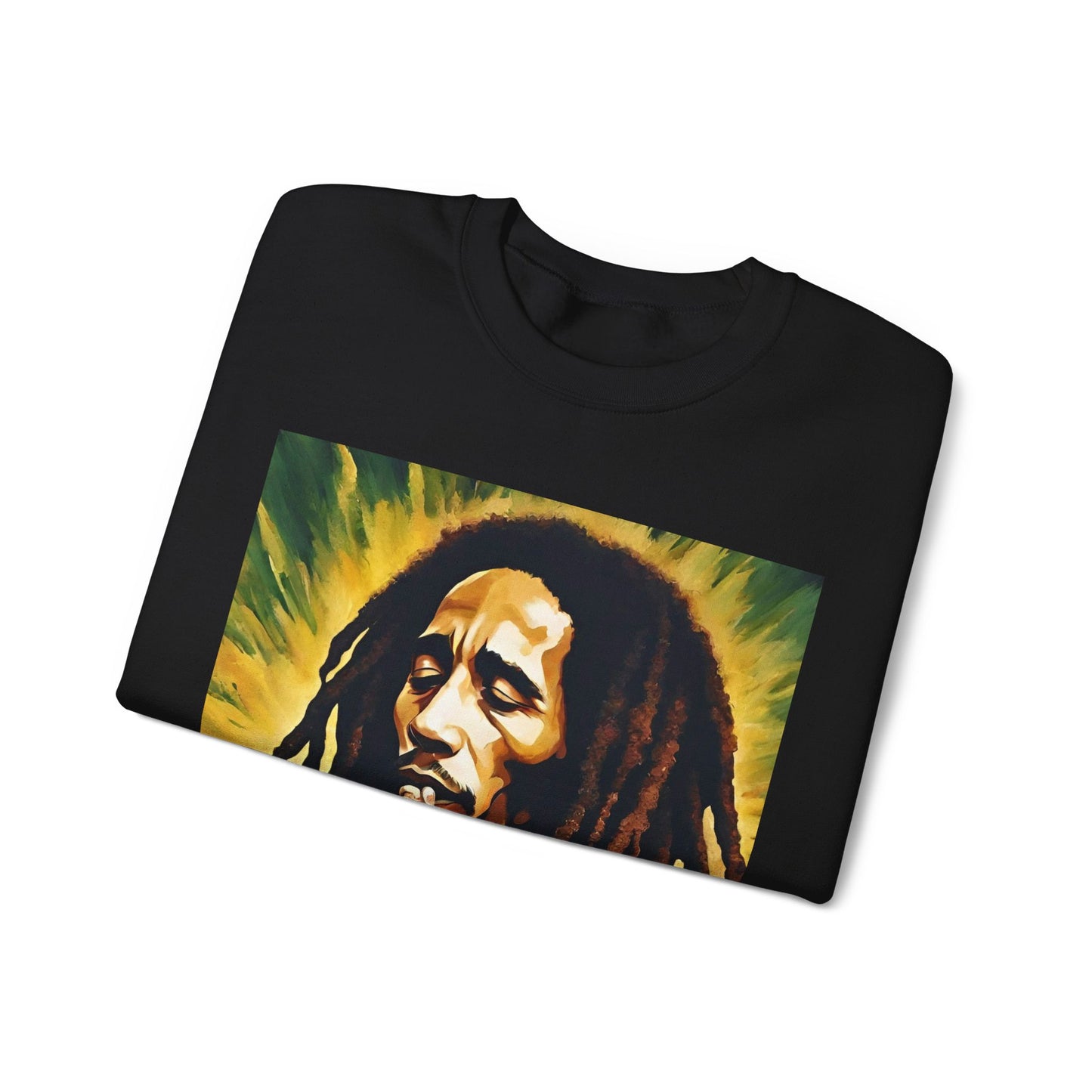 Bob Marley Rasta Jamaican Reggae one LoveUnisex Heavy Blend™ Crewneck Sweatshirt