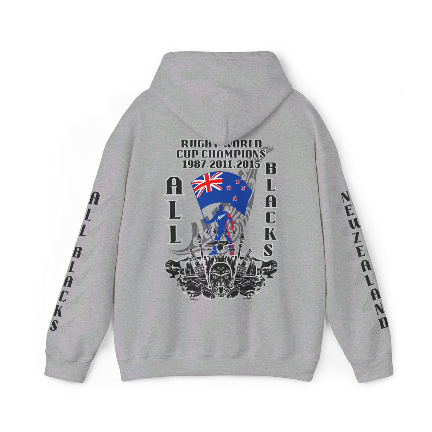 New Zealand Hoodie, All blacks Hooded Sweatshirt, Pullover, Rugby All blacks,Champions hoodie,silver fern,kiwi, unisex, winter hoodie