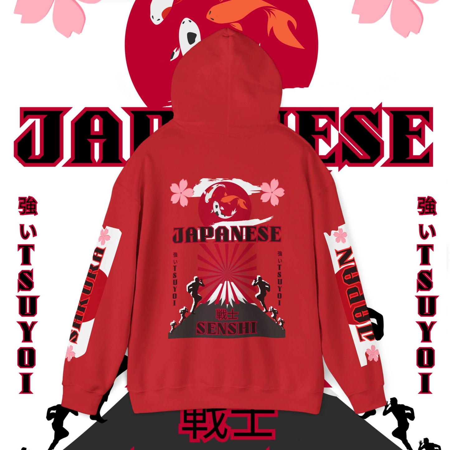 Japan Hoodie, Japanese Sweatshirt, Japanese rugby Hoodie, sakura pullover, tokyo, sumo, culture wear,