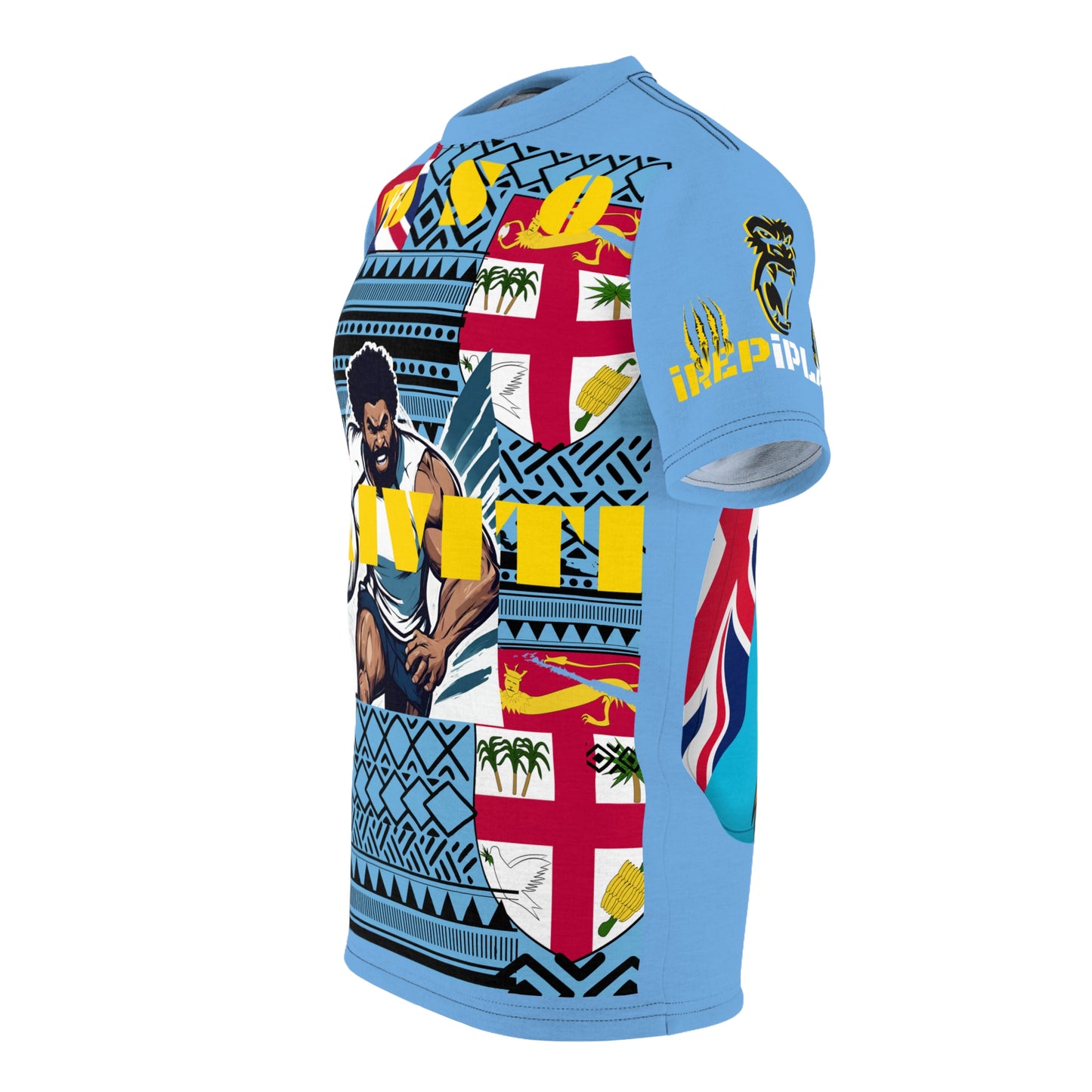 Fiji Supporter T-Shirt, Fijian Flag Tee, Rugby Enthusiast Shirt, Pacific Islander Apparel, Fiji Pride Wear, Fijian Heritage Clothing, Bula