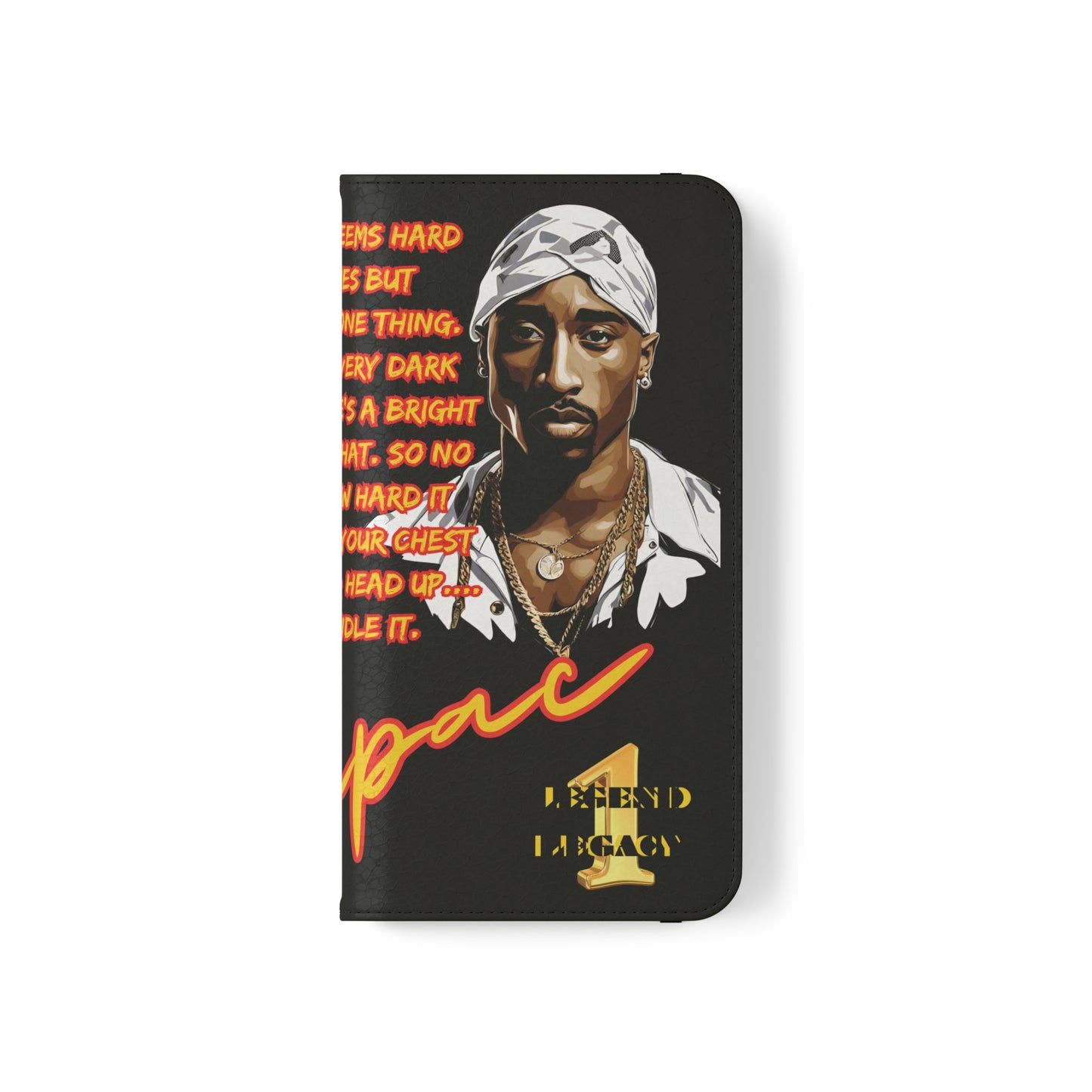 TUPAC Legendary hiphop  flip Cases