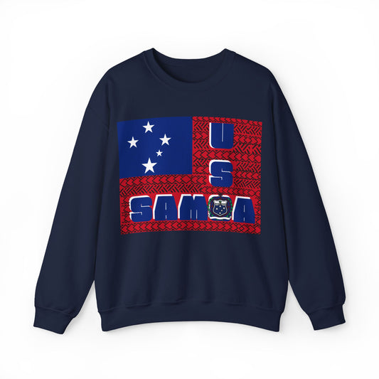 Uso Samoa Island Style, WInter Unisex Heavy Blend™ Crewneck Sweatshirt
