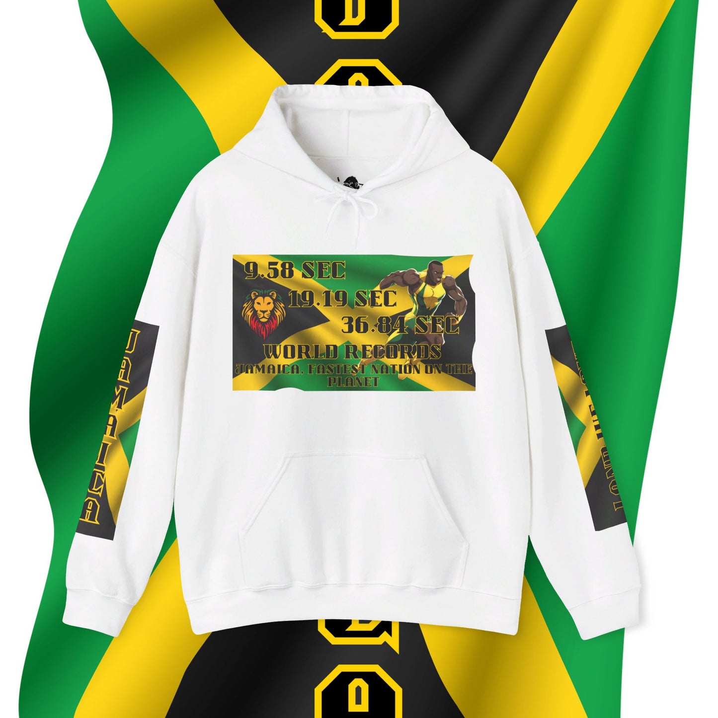 Jamaica Hoodie, Jamaican hooded Sweatshirt, Jamaica pullover, Rasta hoodie, Jamaica Gift idea, kingston #hoodie, world record hoodie