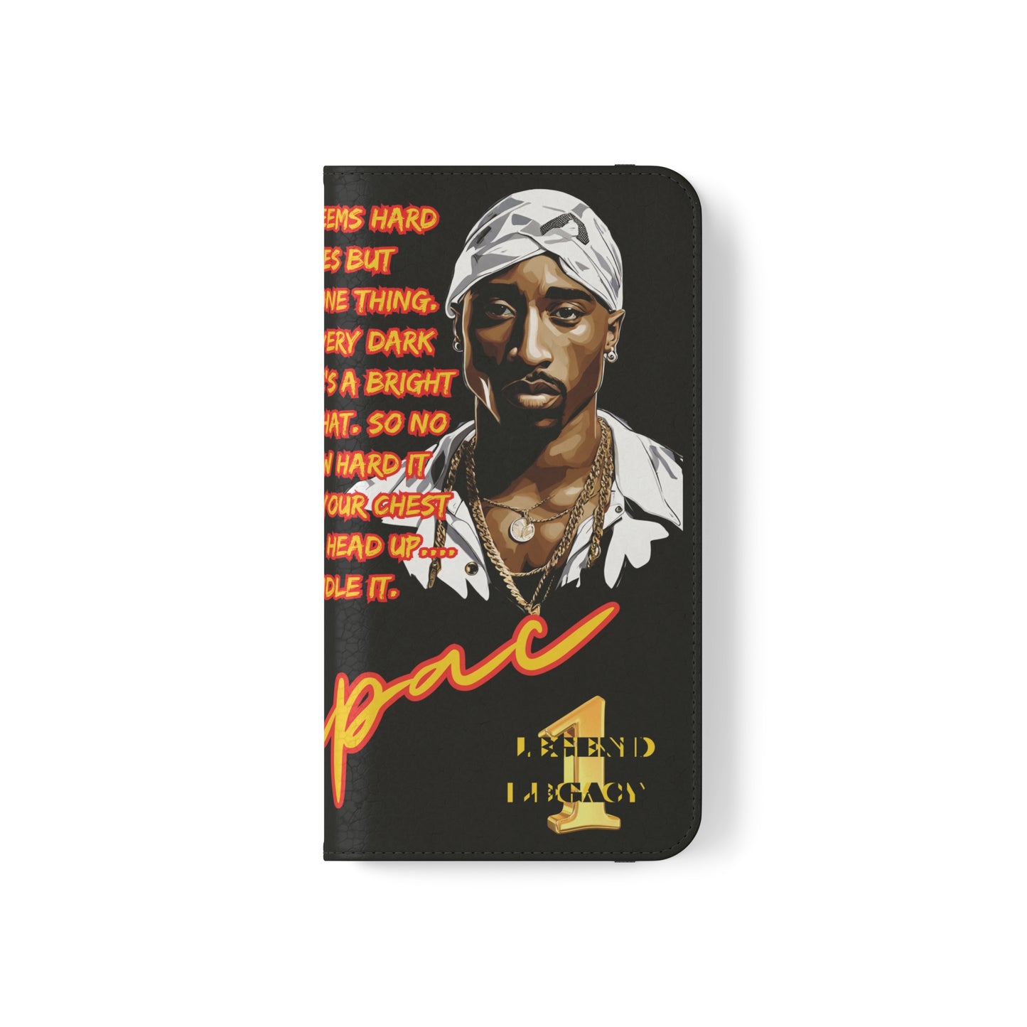 TUPAC Legendary hiphop  flip Cases
