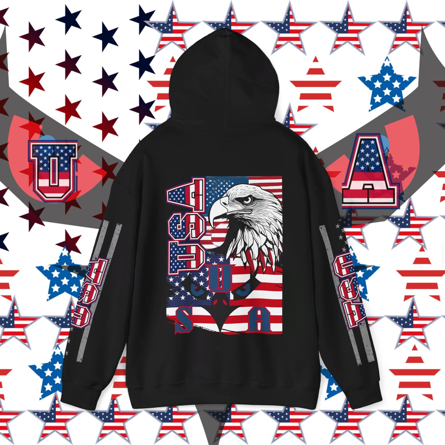 USA Hoodie, usa hooded Sweatshirt, Usa pullover hoodie, USA streetwear, urban wear, USA graphic hoodie