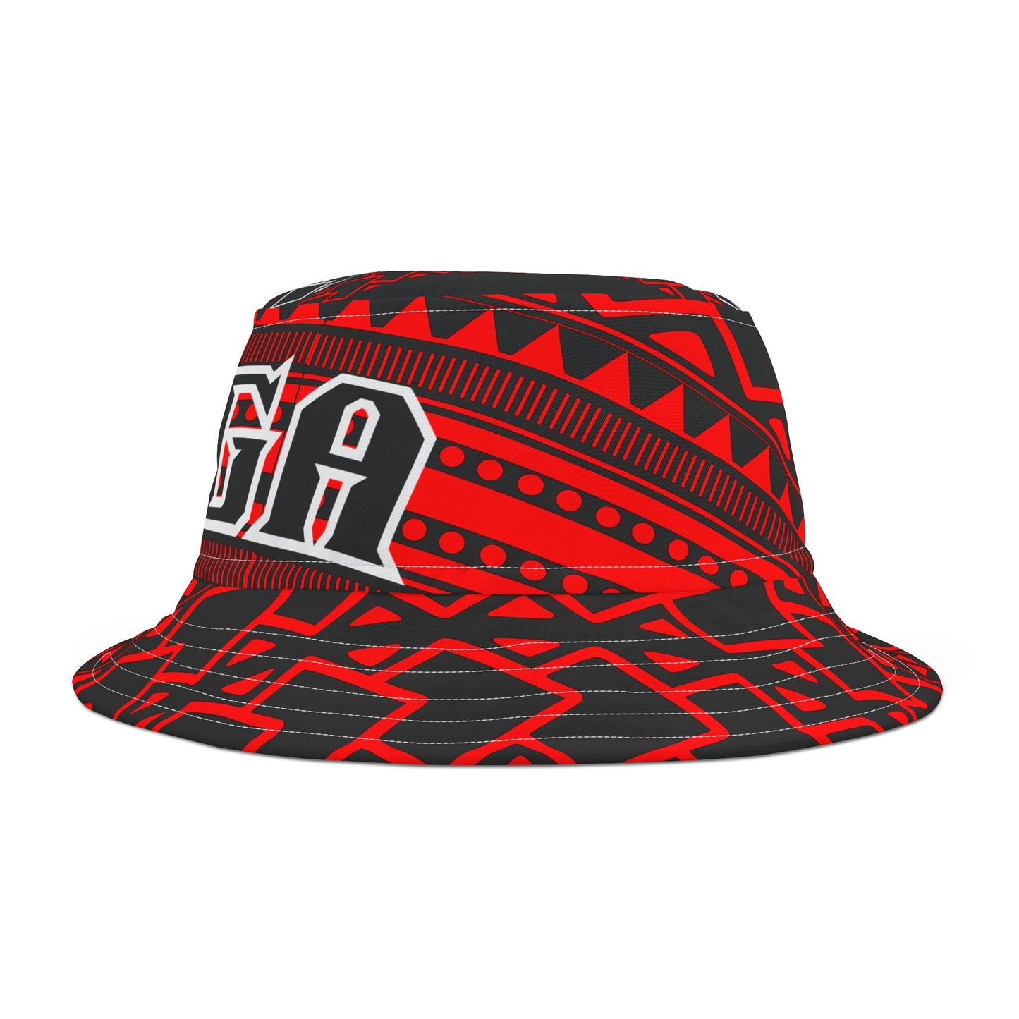 Bucket Hat, Tongan Tonga Print, Island Vibes Cap, Pacific Islander Accessory, Polynesian Headwear, Cultural Heritage Gift