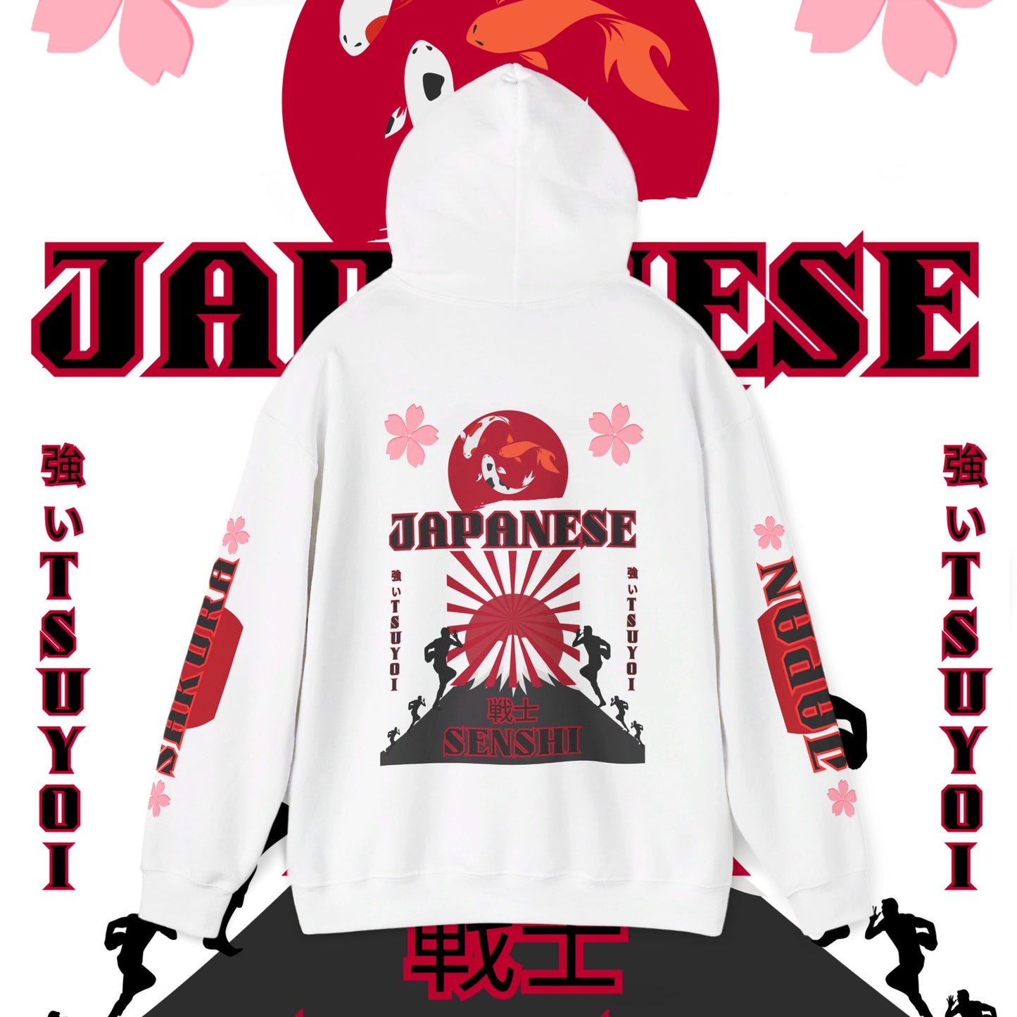 Japan Hoodie, Japanese Sweatshirt, Japanese rugby Hoodie, sakura pullover, tokyo, sumo, culture wear,