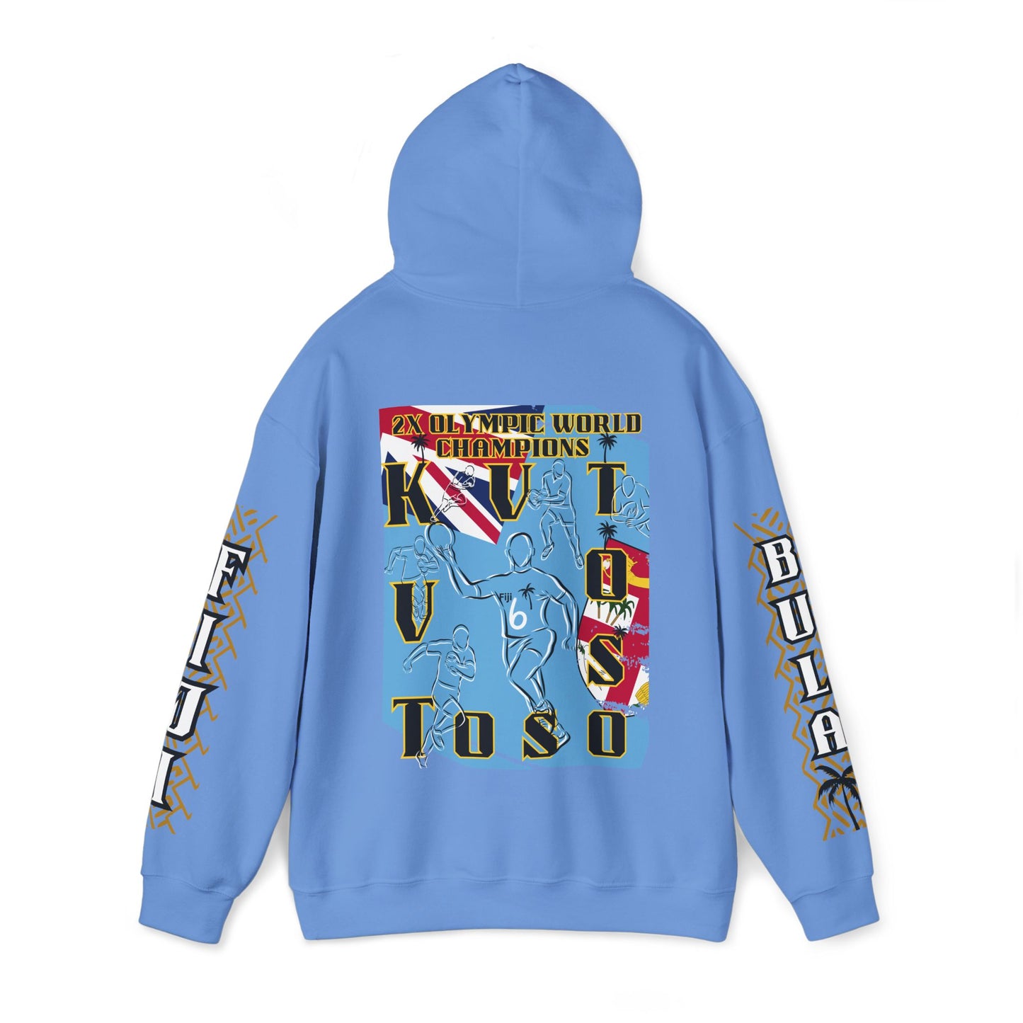 Fiji Hoodie, Fijian Olympic Gold medalist Sweatshirt,  pullover, Olympic Champions, two gold medals, winter, summer Olympics hoodie