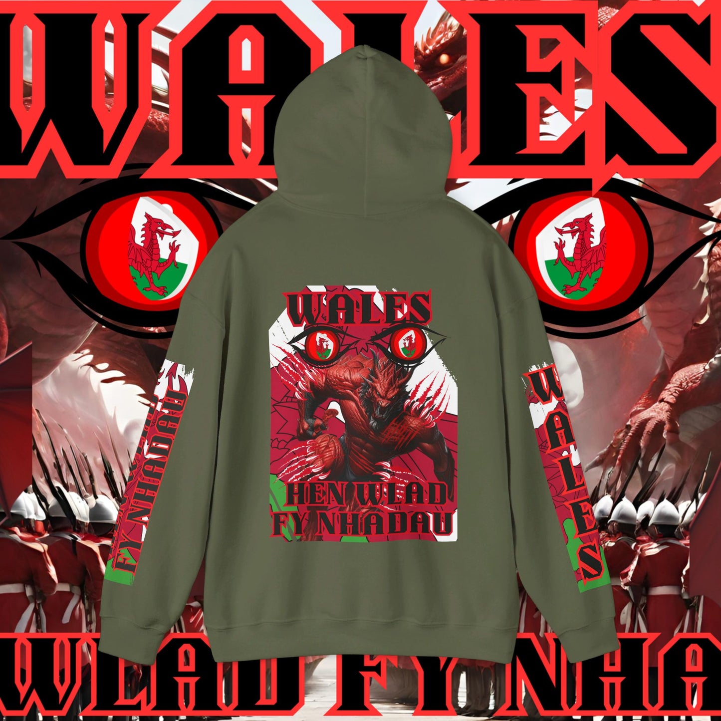 Wales Hoodie, Welsh Rugby Sweatshirt, Pullover dragon hoodie, Hen Wlad Fy Nhadau Hoodie, welshmen Hoodie, dragon Hoodie, unisex hoodie