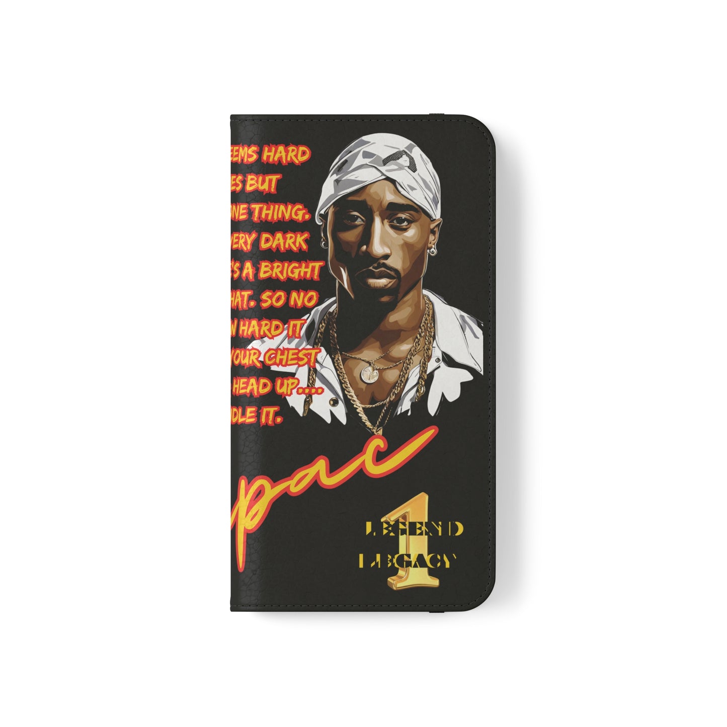 TUPAC Legendary hiphop  flip Cases