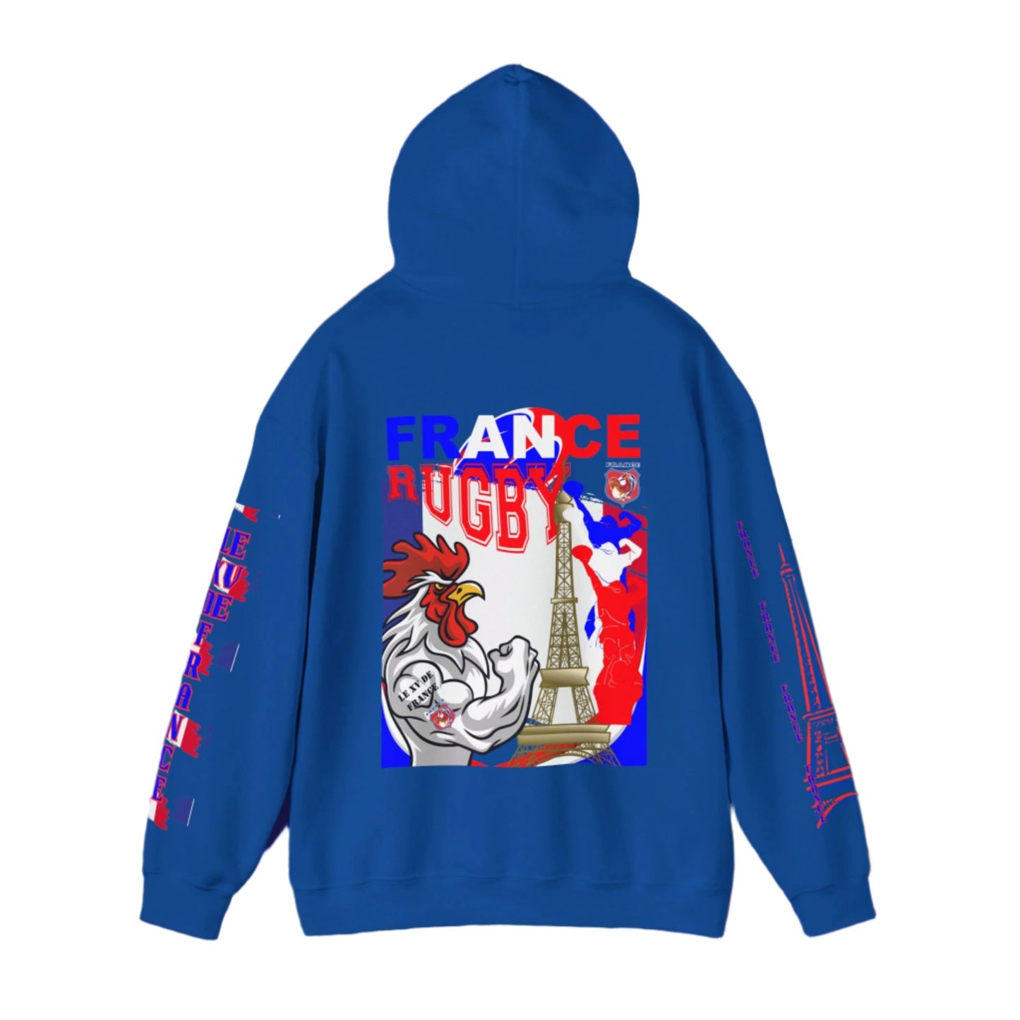 France Rugby supporter Hoodie Sweatshirt, pullover, French rugby, Eiffel Tower, winter, gift hoodie,unisex, paris