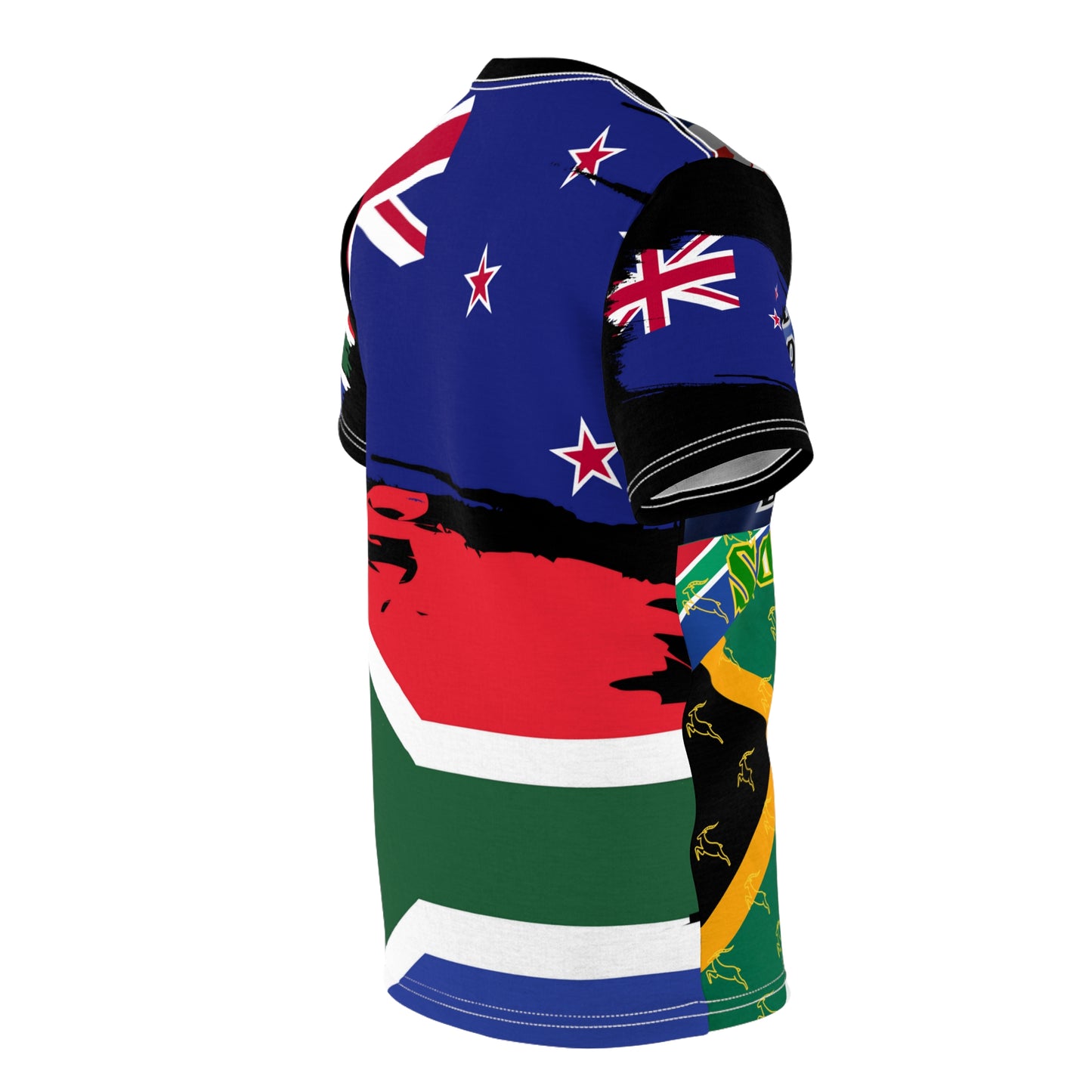 Rugby Championship Unisex Tee, New Zealand South Africa Mix n Match Tshirt, All Blacks Springboks Shirt, Rugby Fan Gift, Rugby Match Day