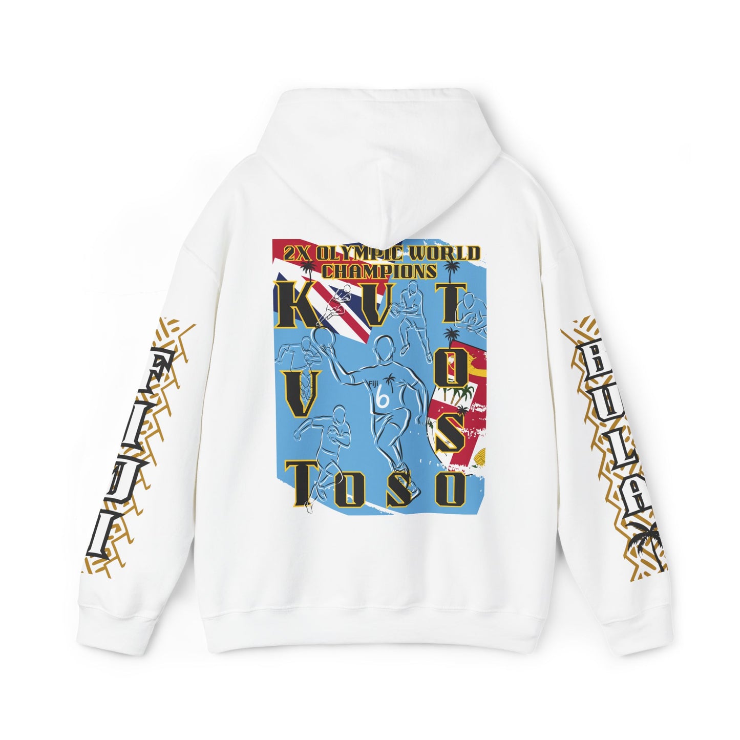 Fiji Hoodie, Fijian Olympic Gold medalist Sweatshirt,  pullover, Olympic Champions, two gold medals, winter, summer Olympics hoodie