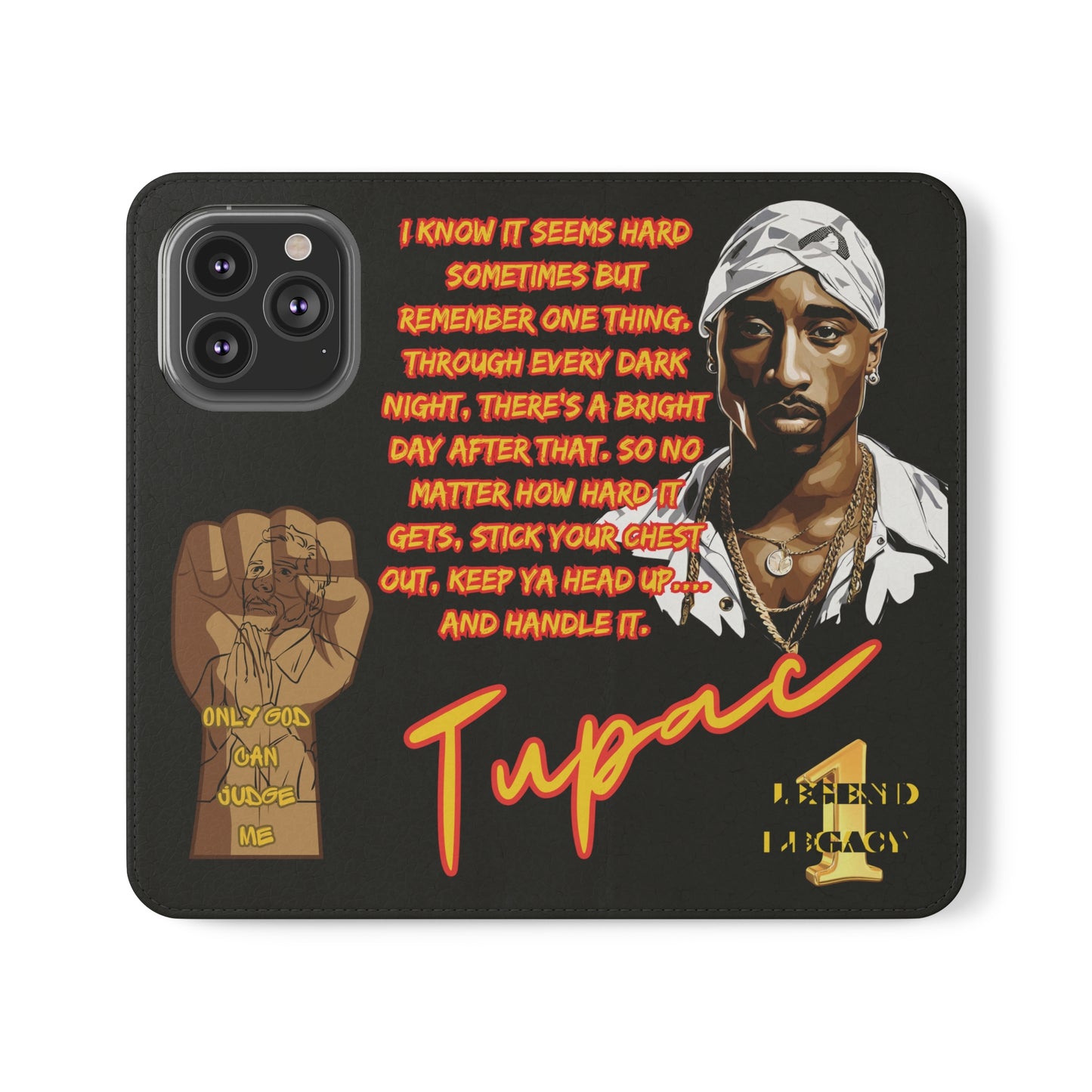 TUPAC Legendary hiphop  flip Cases