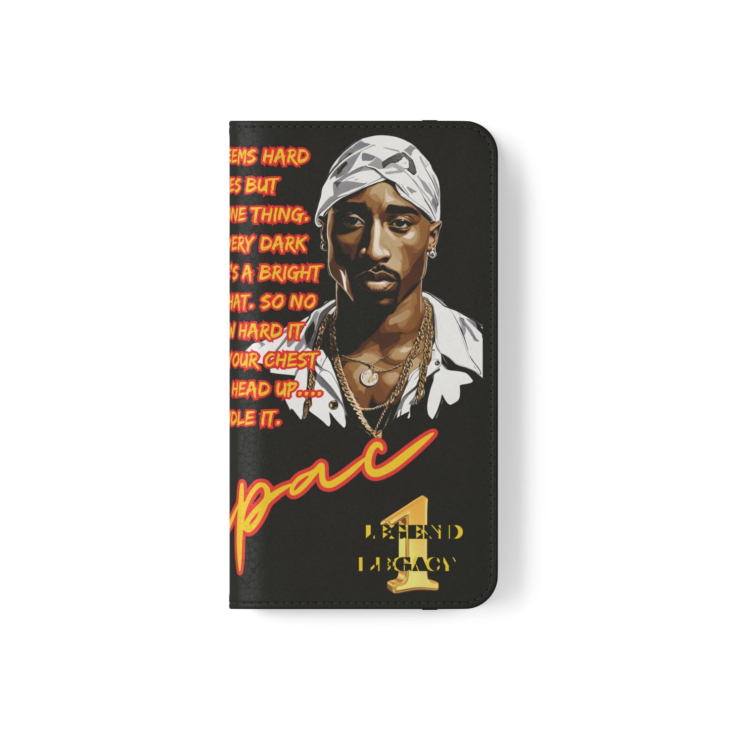 TUPAC Legendary hiphop  flip Cases