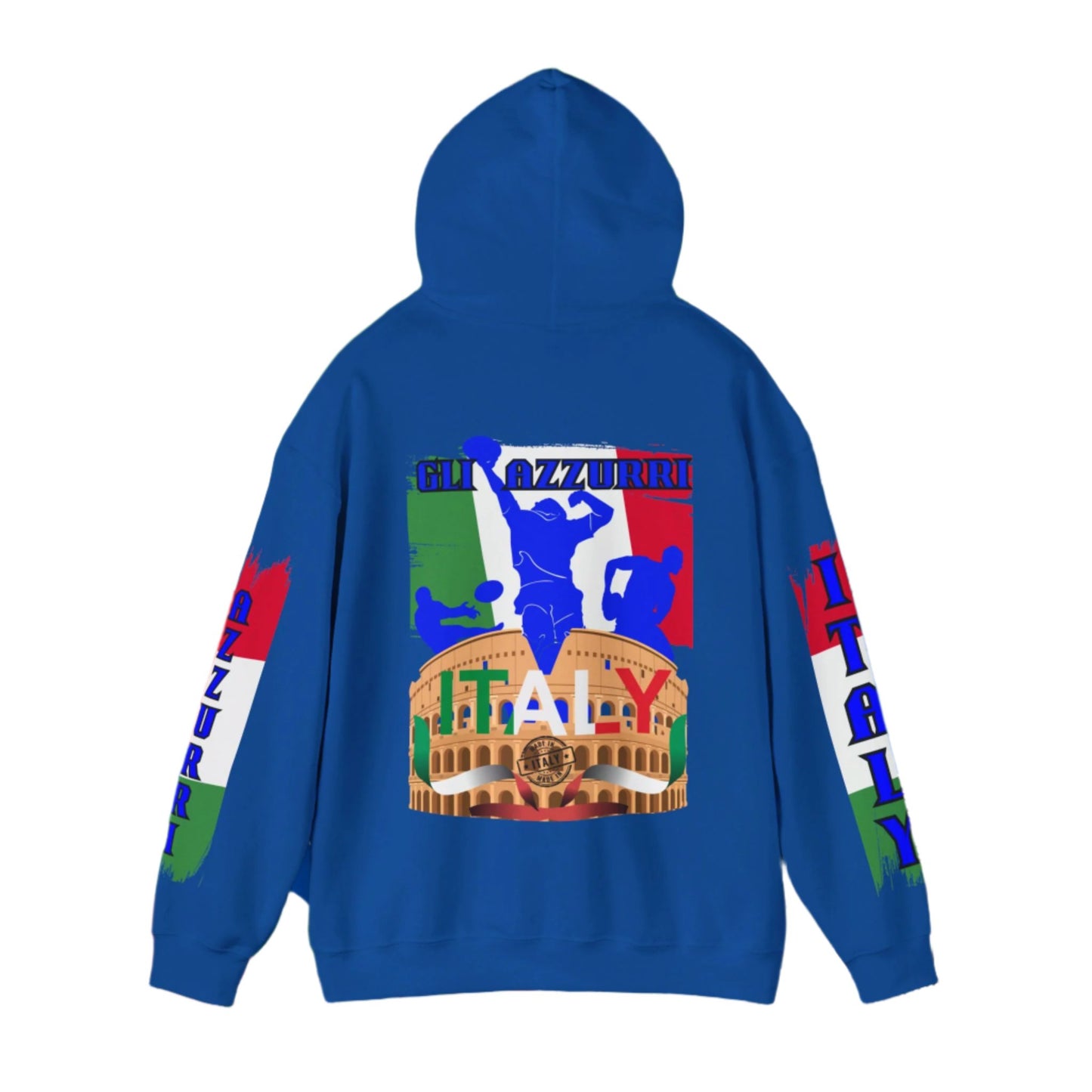 Italy Hoodie , Italian hooded Sweatshirt, Italy azzurri Hoodie, italiano pullover Hoodie