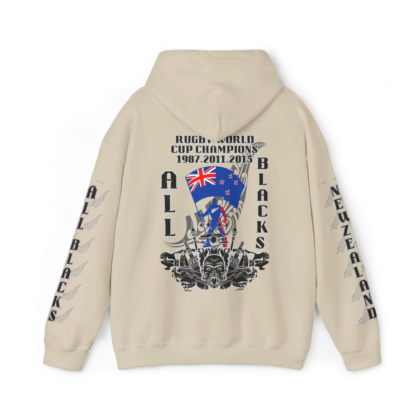 New Zealand Hoodie, All blacks Hooded Sweatshirt, Pullover, Rugby All blacks,Champions hoodie,silver fern,kiwi, unisex, winter hoodie