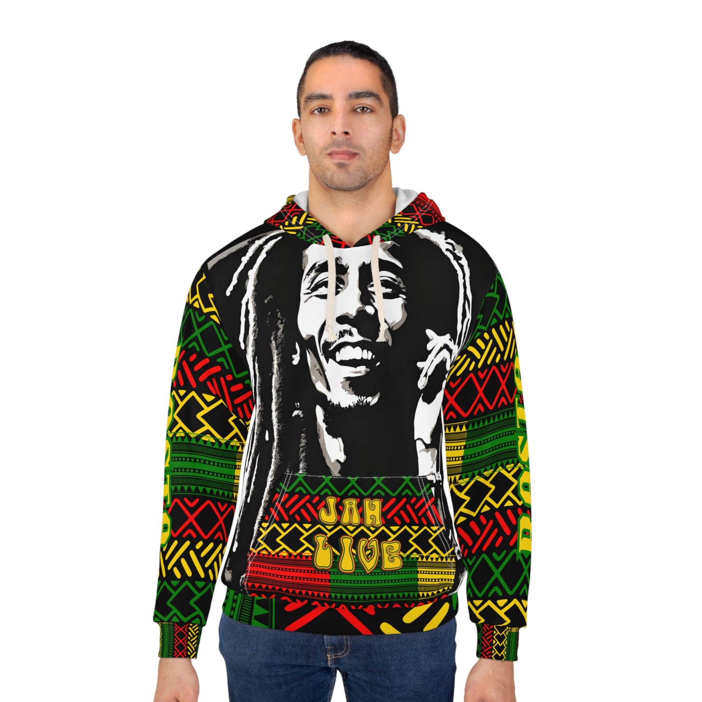 Rastafarian Reggae Jamaican CUSTOM Bob hoodie