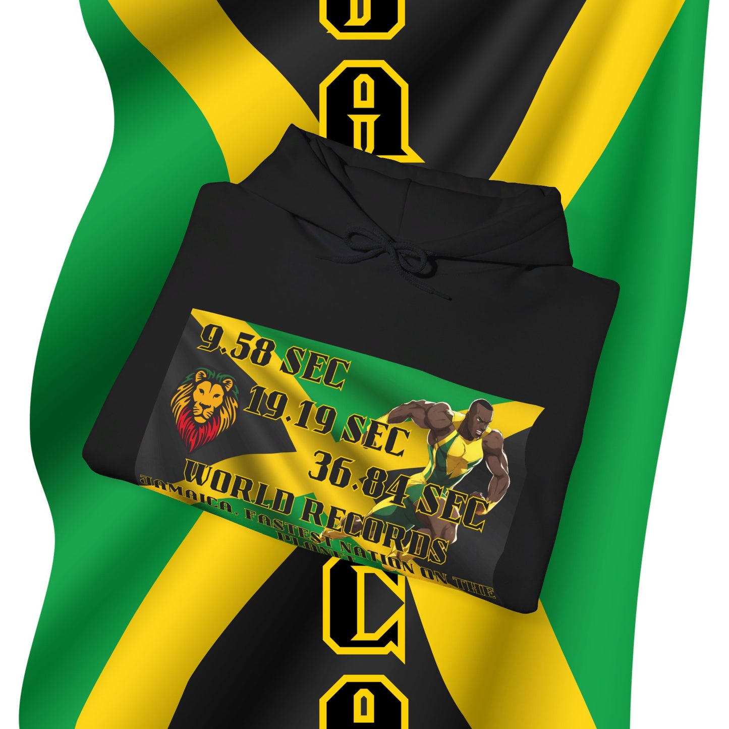 Jamaica Hoodie, Jamaican hooded Sweatshirt, Jamaica pullover, Rasta hoodie, Jamaica Gift idea, kingston #hoodie, world record hoodie