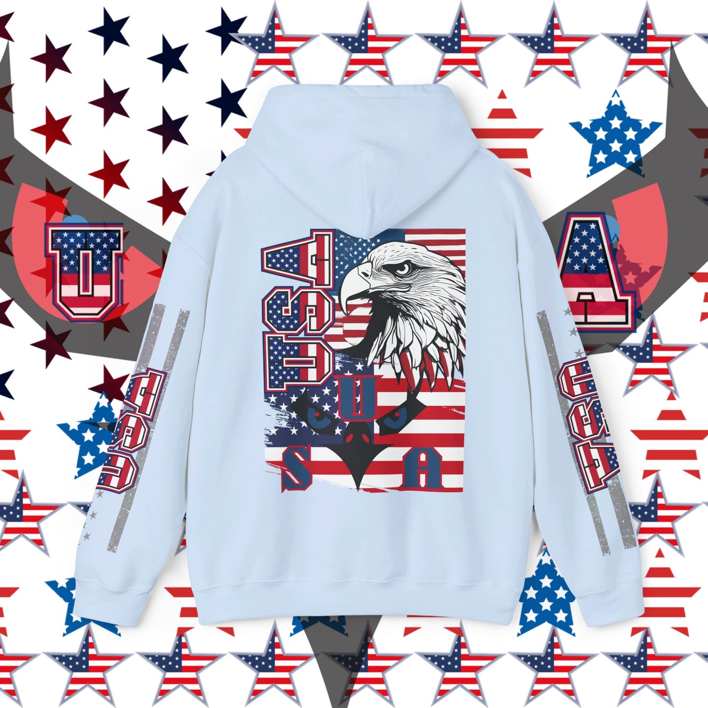 USA Hoodie, usa hooded Sweatshirt, Usa pullover hoodie, USA streetwear, urban wear, USA graphic hoodie