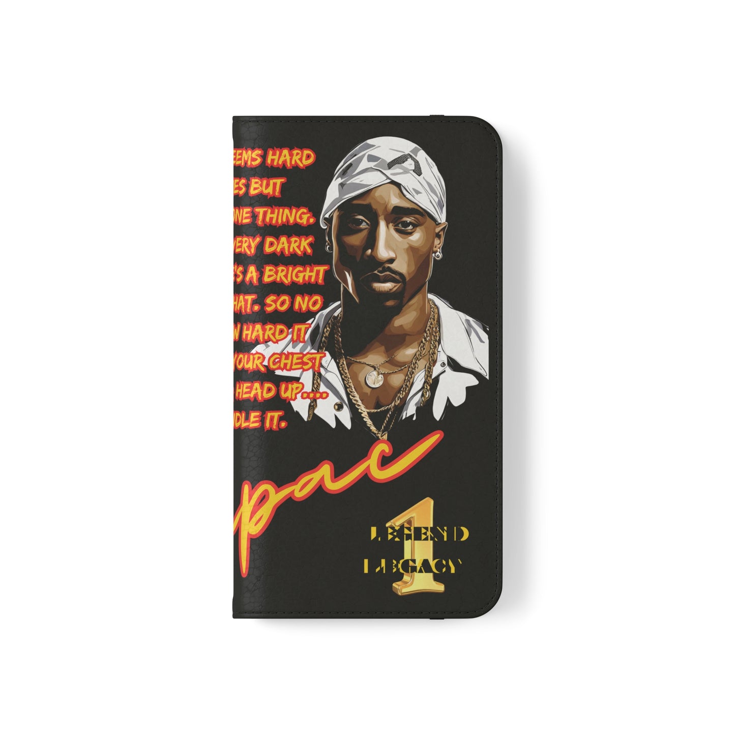 TUPAC Legendary hiphop  flip Cases