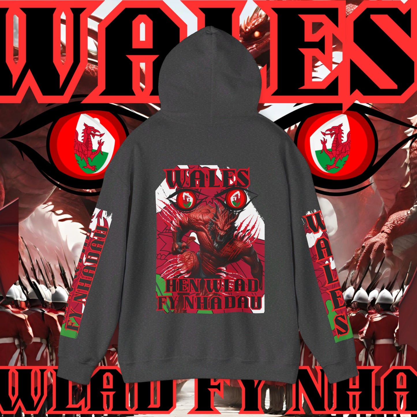 Wales Hoodie, Welsh Rugby Sweatshirt, Pullover dragon hoodie, Hen Wlad Fy Nhadau Hoodie, welshmen Hoodie, dragon Hoodie, unisex hoodie
