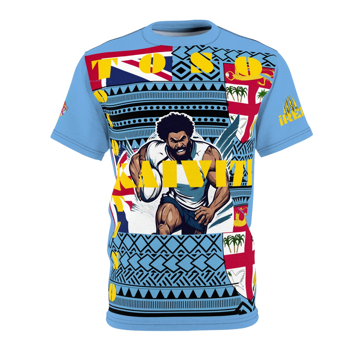 Fiji Supporter T-Shirt, Fijian Flag Tee, Rugby Enthusiast Shirt, Pacific Islander Apparel, Fiji Pride Wear, Fijian Heritage Clothing, Bula