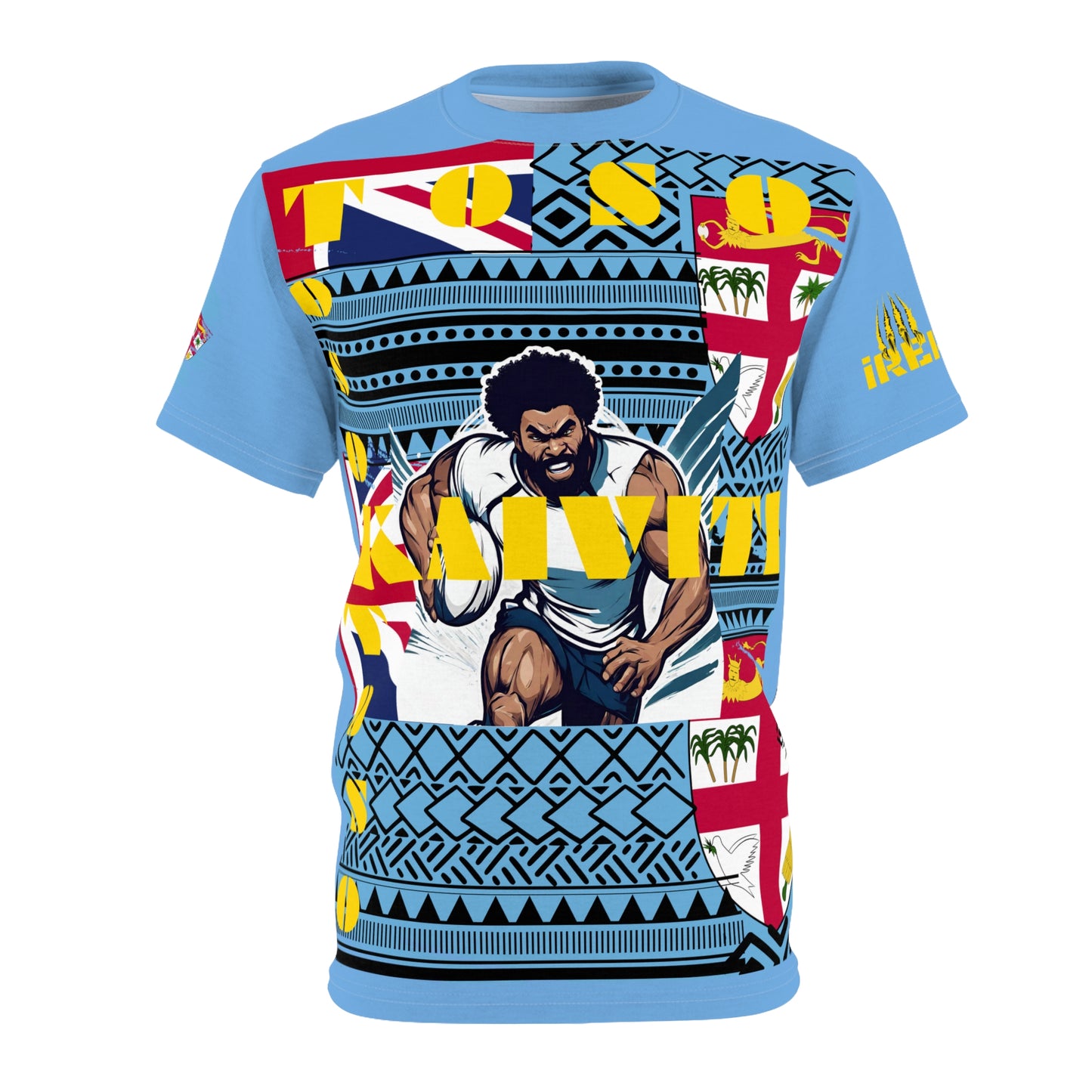 Fiji Supporter T-Shirt, Fijian Flag Tee, Rugby Enthusiast Shirt, Pacific Islander Apparel, Fiji Pride Wear, Fijian Heritage Clothing, Bula