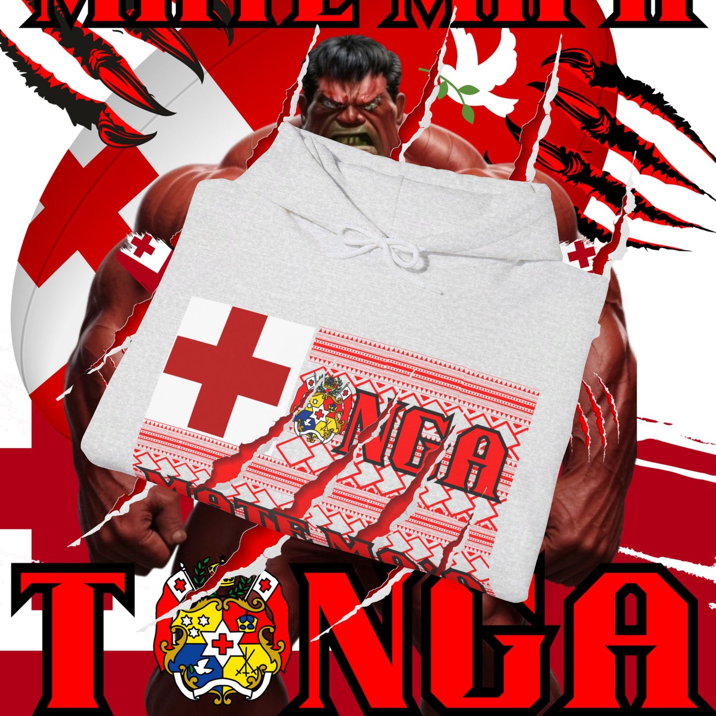 Tonga Hoodie, Mate Ma'A hoodie, tongan Hooded Sweatshirt, islander hoodie, tongan, streetwear Graphic Hoodie, represent tonga,unisex