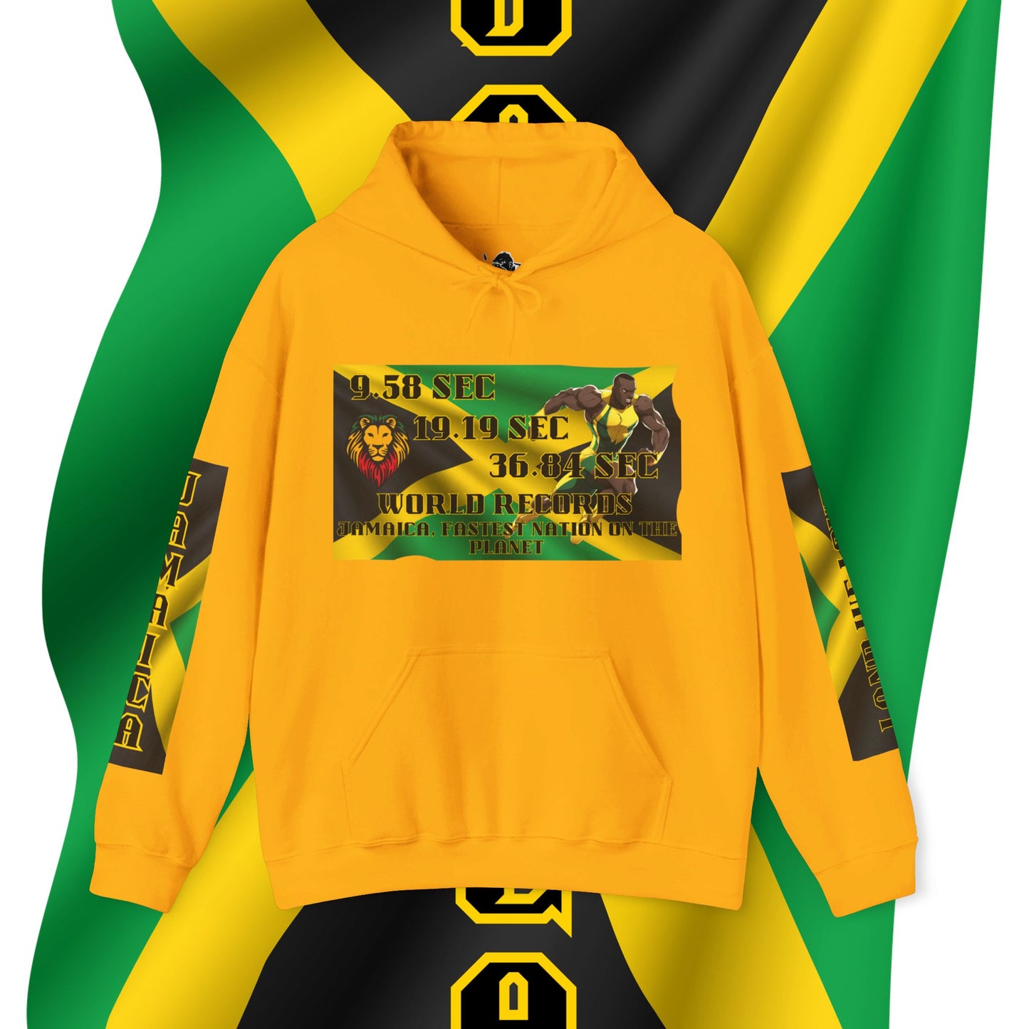 Jamaica Hoodie, Jamaican hooded Sweatshirt, Jamaica pullover, Rasta hoodie, Jamaica Gift idea, kingston #hoodie, world record hoodie