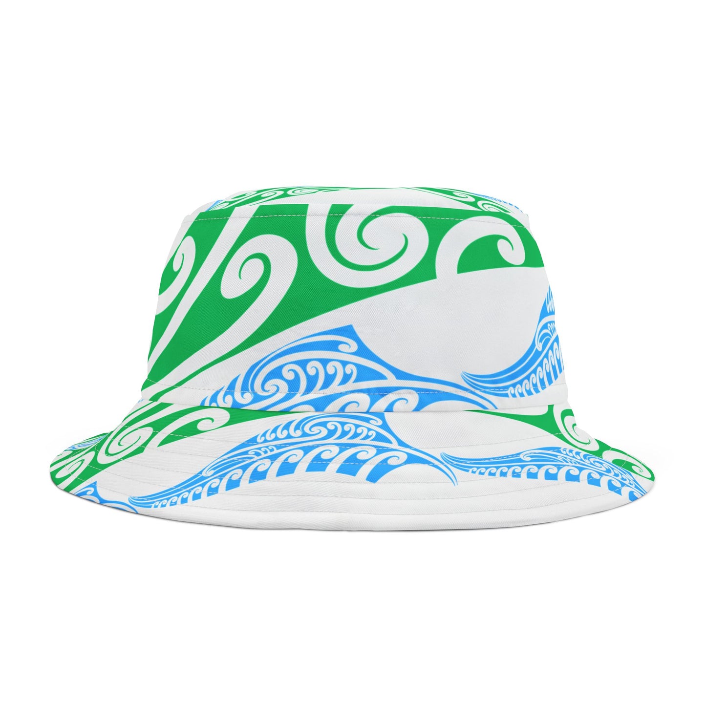 Bucket Hat, Maori Design, New Zealand Souvenir, Ethnic Print, Tribal Headwear, Cultural Gift, Sun Protection Cap