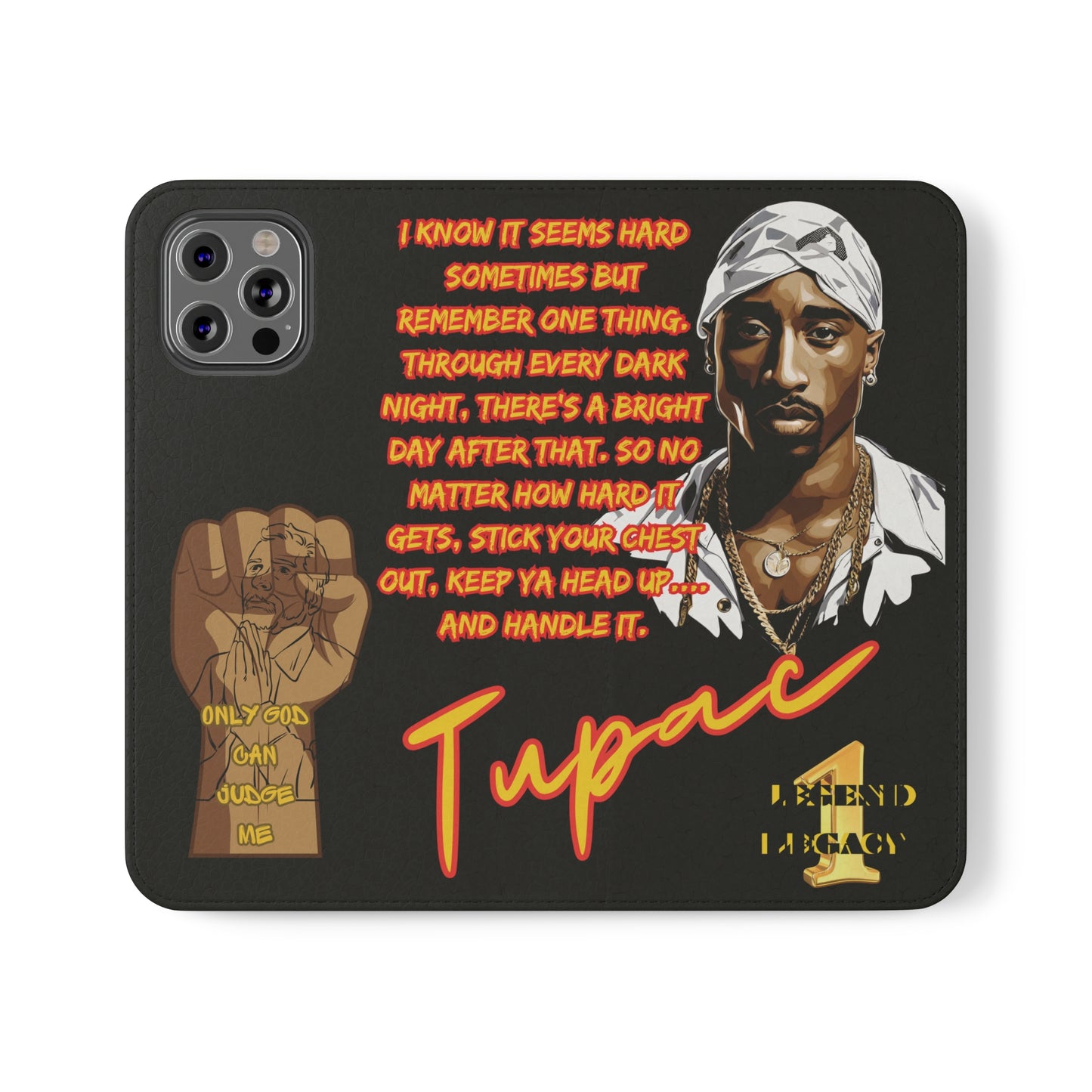TUPAC Legendary hiphop  flip Cases