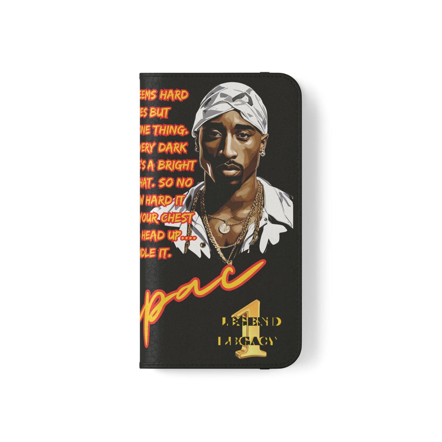 TUPAC Legendary hiphop  flip Cases