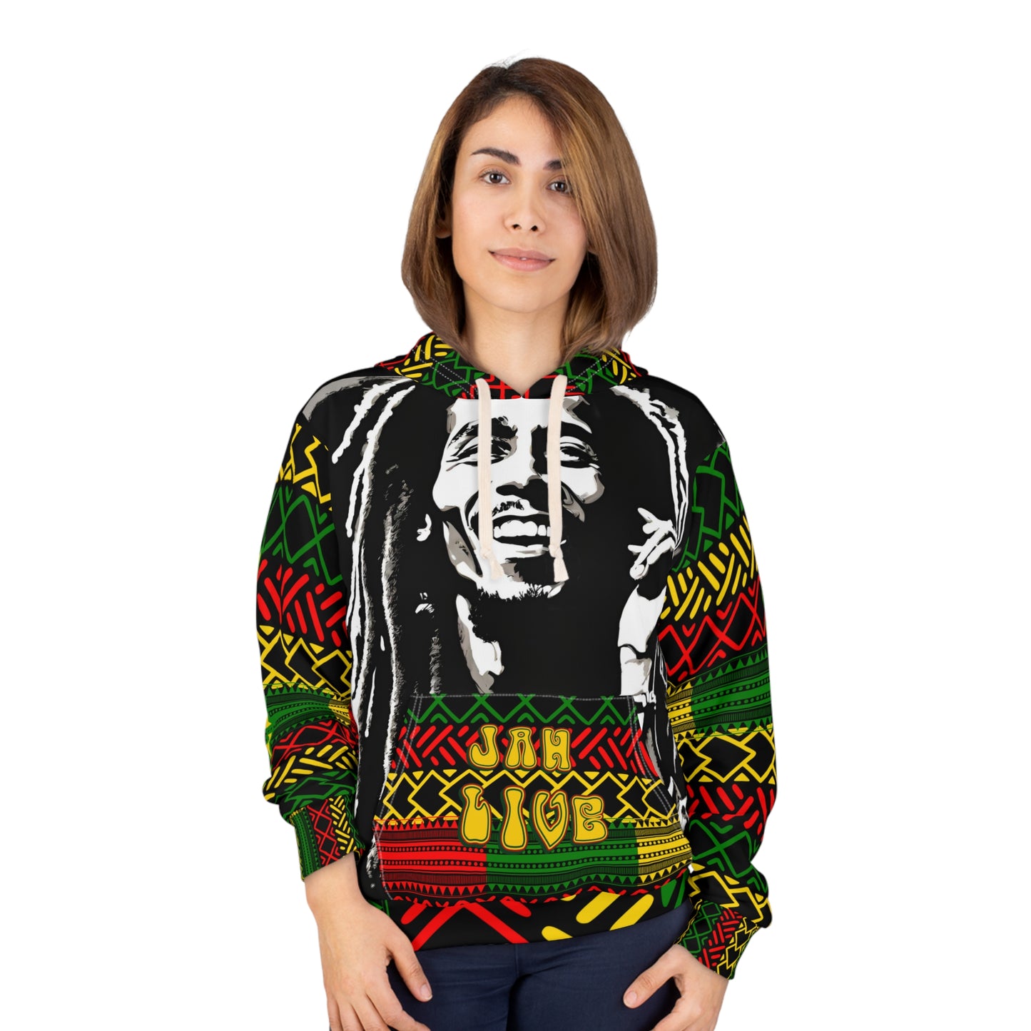 Rastafarian Reggae Jamaican CUSTOM Bob hoodie