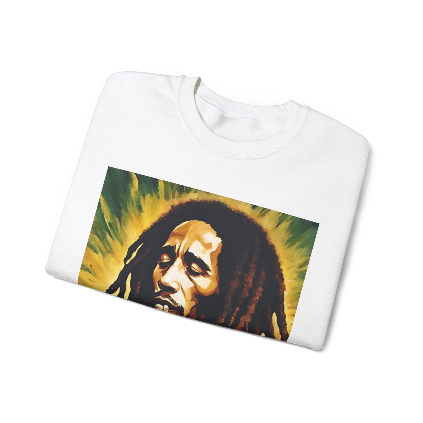Bob Marley Rasta Jamaican Reggae one LoveUnisex Heavy Blend™ Crewneck Sweatshirt
