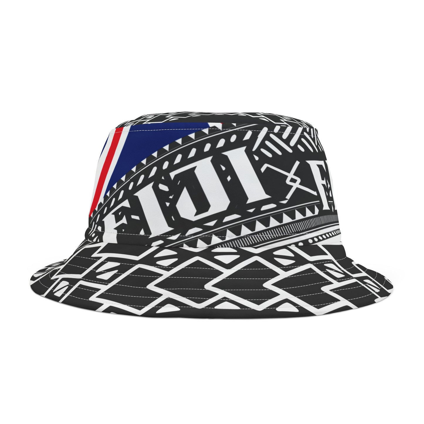 Bucket Hat, Fiji Paradise Island Life, Tropical Beach Vacation Cap, Palm Tree Print Sun Hat, Summer Travel Headwear, Boho Style Accessory