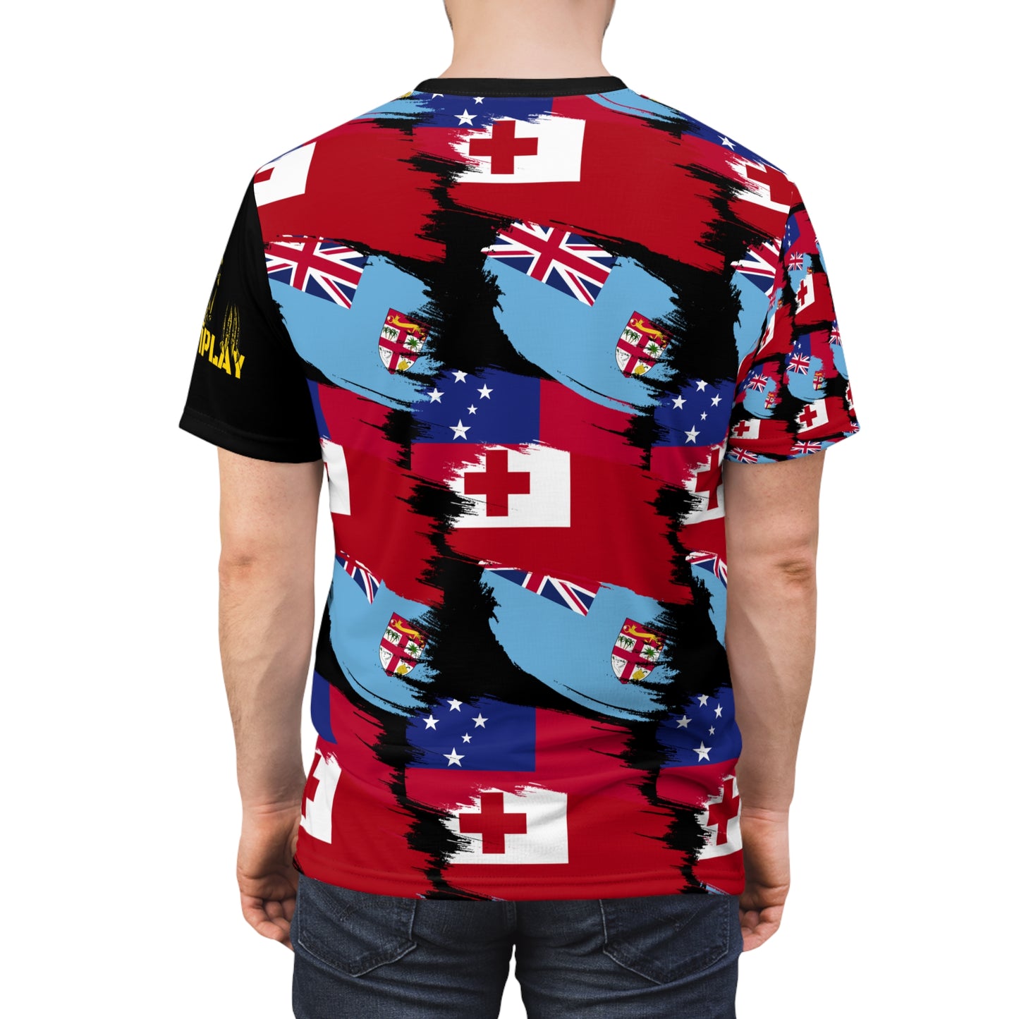 T-Shirt Islander fijian Samoan Tongan Rugby Supporter Rep all islands T-shirt, All over print shirt, worldwide T shirt