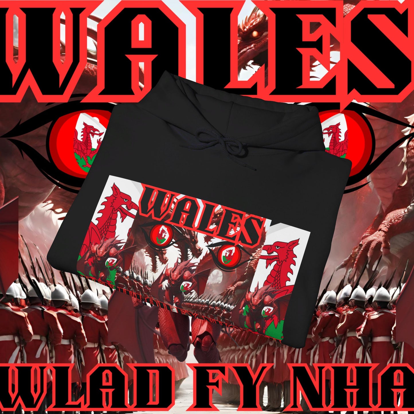 Wales Hoodie, Welsh Rugby Sweatshirt, Pullover dragon hoodie, Hen Wlad Fy Nhadau Hoodie, welshmen Hoodie, dragon Hoodie, unisex hoodie