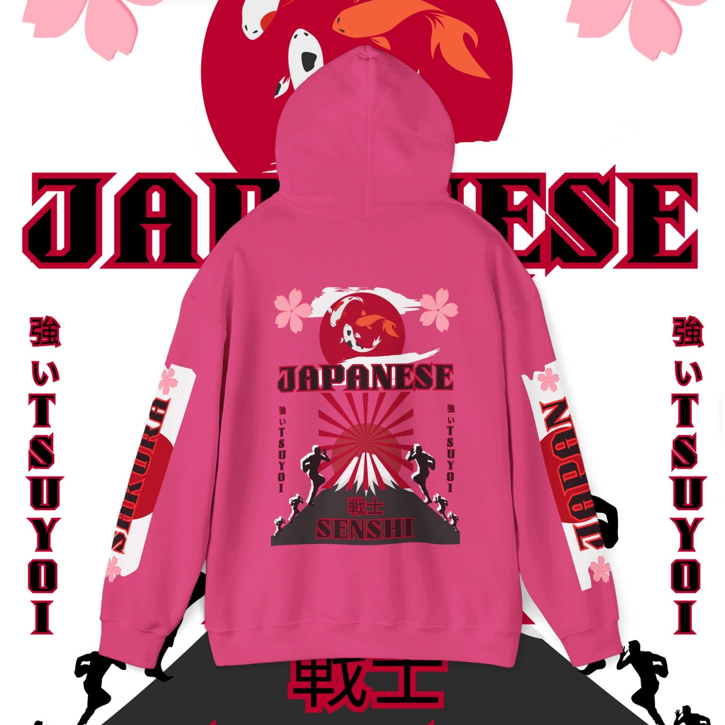 Japan Hoodie, Japanese Sweatshirt, Japanese rugby Hoodie, sakura pullover, tokyo, sumo, culture wear,