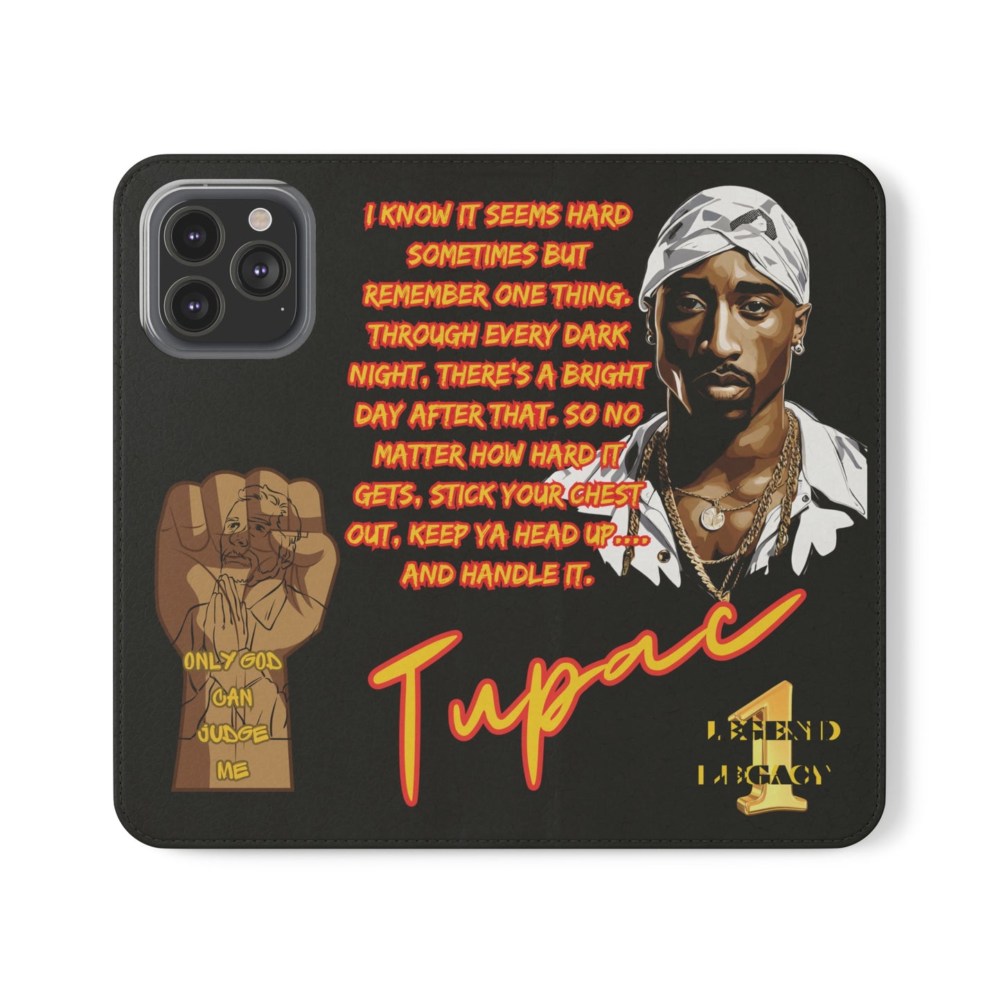 TUPAC Legendary hiphop  flip Cases