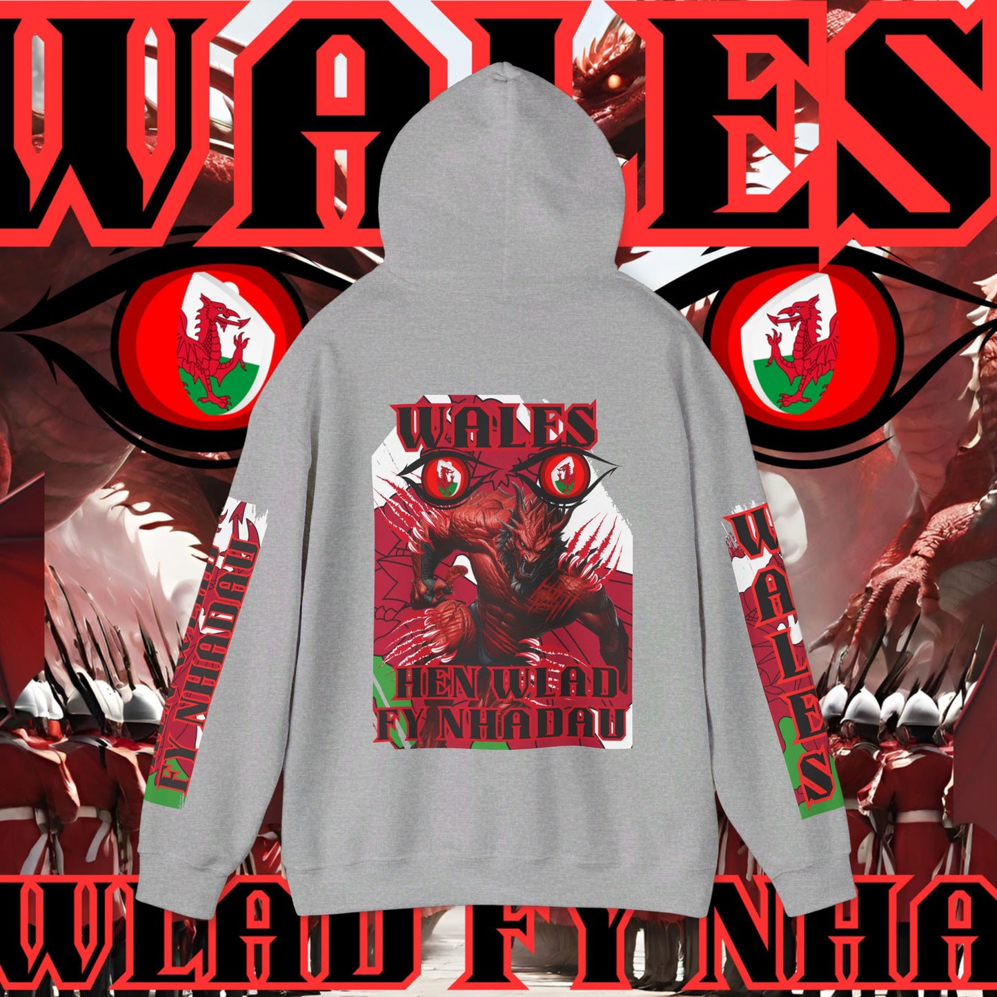 Wales Hoodie, Welsh Rugby Sweatshirt, Pullover dragon hoodie, Hen Wlad Fy Nhadau Hoodie, welshmen Hoodie, dragon Hoodie, unisex hoodie
