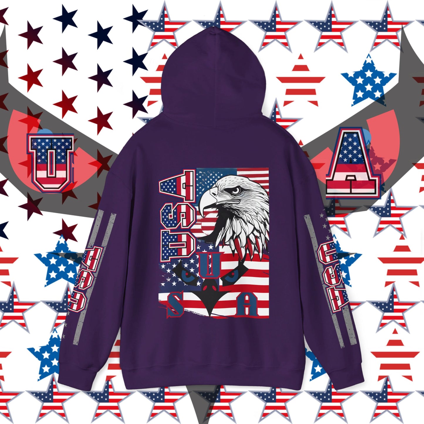 USA Hoodie, usa hooded Sweatshirt, Usa pullover hoodie, USA streetwear, urban wear, USA graphic hoodie