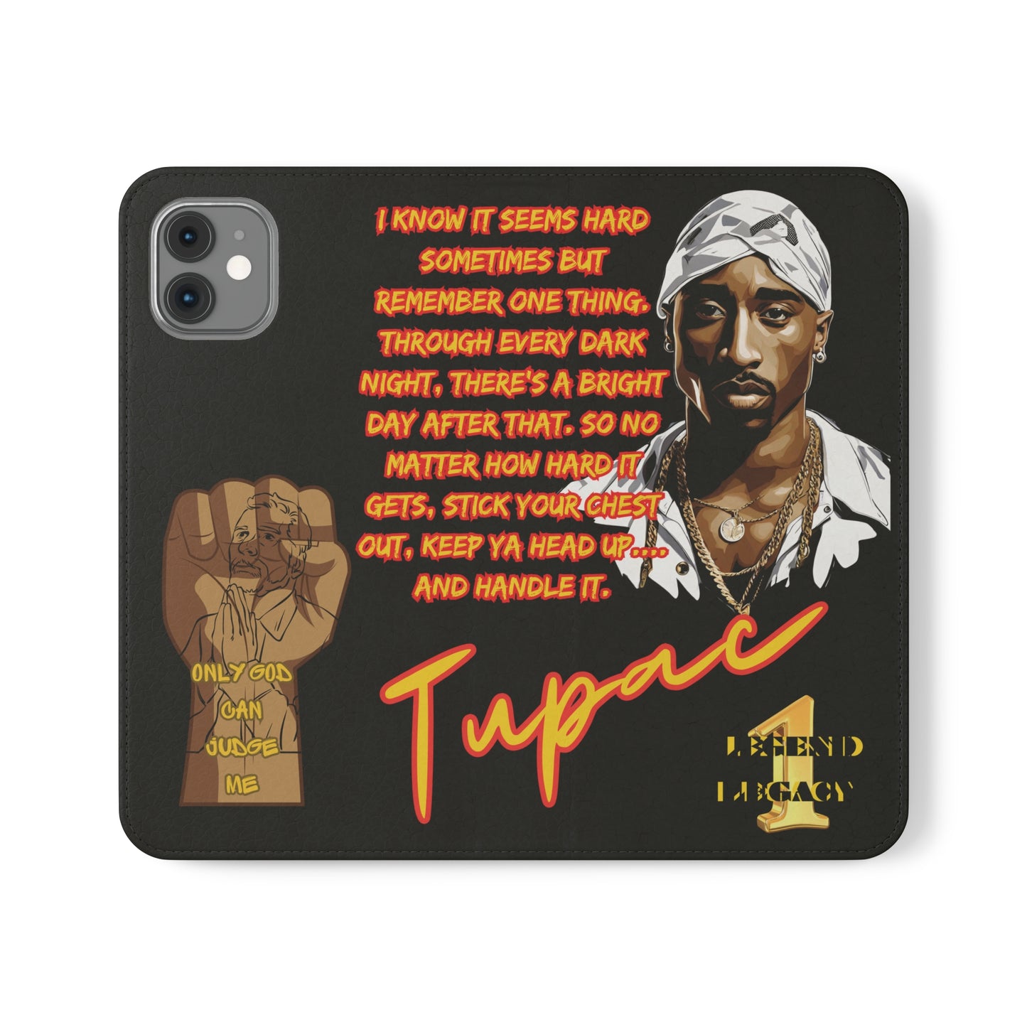 TUPAC Legendary hiphop  flip Cases