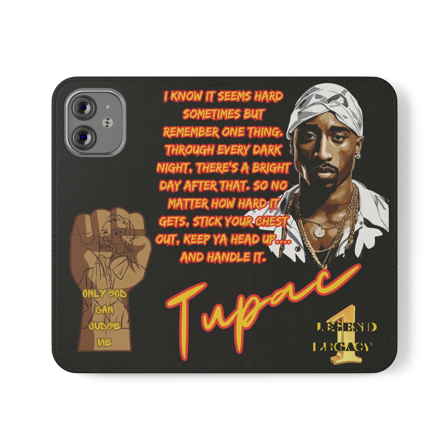 TUPAC Legendary hiphop  flip Cases