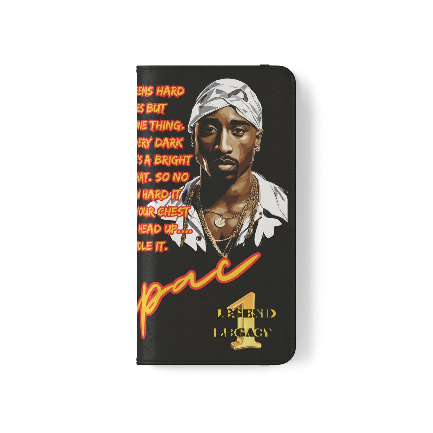 TUPAC Legendary hiphop  flip Cases